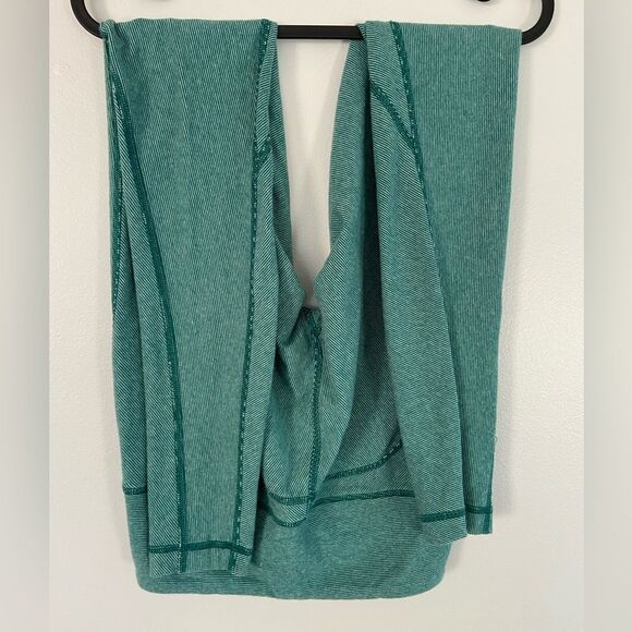 Lululemon Wunder Under Pant Wee Stripe Heathered Menthol Forage Teal Size 4 - Picture 3 of 7